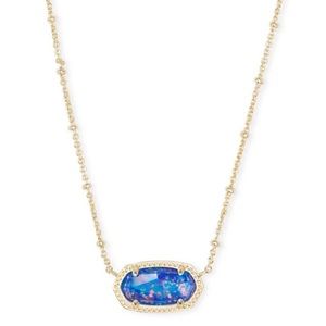 Kendra Scott Elisa satellite pendant necklace in Indigo Kyocera Opal